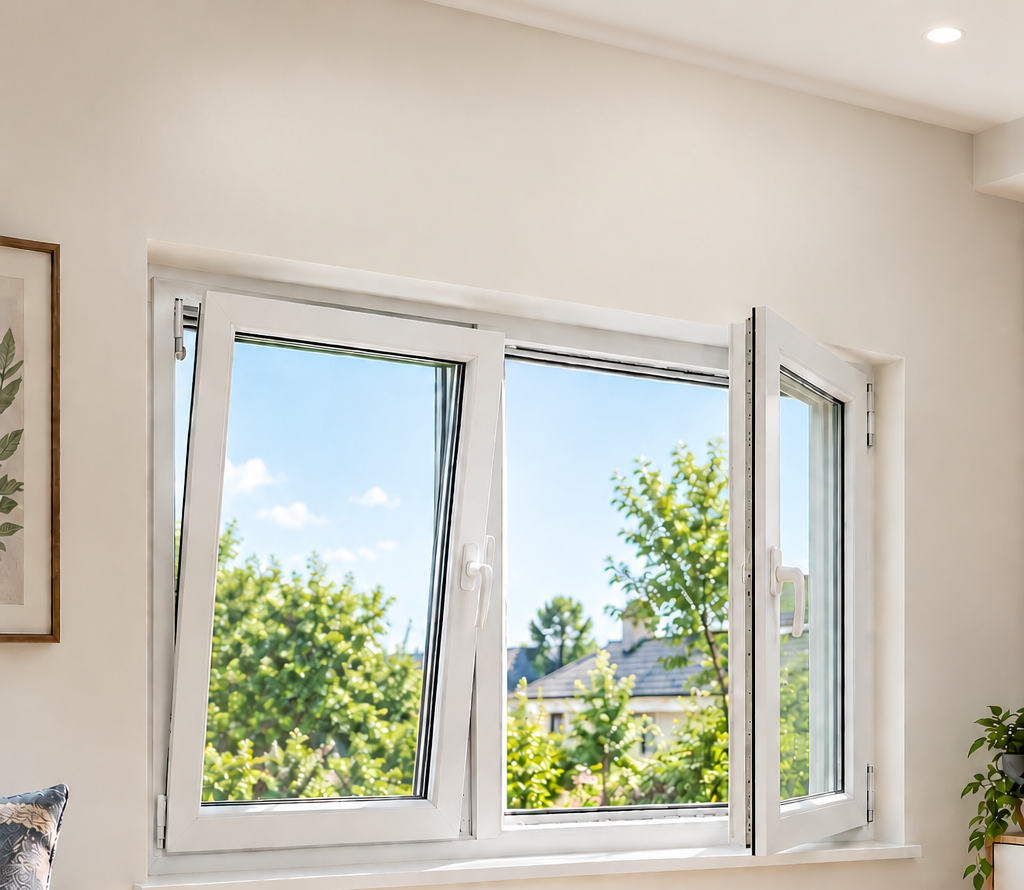 Tilt and turn UPVC windows